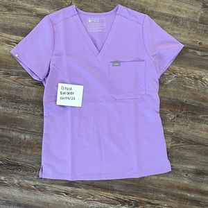 Figs Lilac Dawn Catarina Top XS